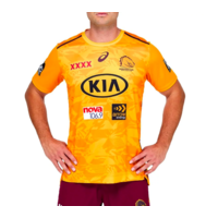 Brisbane Broncos 2021 ASICS Official Training Tee in Gold (S - 3XL)