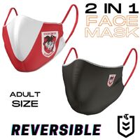 St George Illawarra Dragons NRL Reversible Face Masks (Adult size)