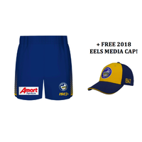 Parramatta Eels 2019 Official ISC Mens + Kids Training Shorts + FREE CAP