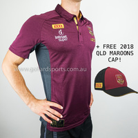 QLD Maroons 2018 State of Origin Performance Polo Sizes (S - L) **BNWT**