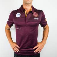 Brisbane Broncos 2018 Maroon Marle Performance Polo Shirt (S - XL) 
