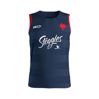 Sydney Roosters 2019 NRL Mens Training Singlet in Navy (Sizes S - 5XL) *BNWT*