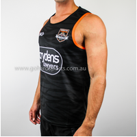Wests Tigers 2019 NRL Training Singlet in Black (Sizes S - 3XL) 