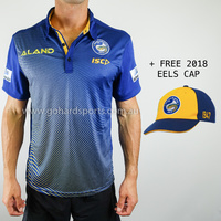 Parramatta Eels 2019 Men's Sublimated Polo (S - 5XL) + FREE CAP!